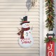 Glitzhome 36"H Lighted Metal Christmas Let it Snow Snowman w/colorful bulbs  Yard Stake(KD)