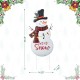 Glitzhome 36"H Lighted Metal Christmas Let it Snow Snowman w/colorful bulbs  Yard Stake(KD)