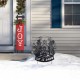 Glitzhome 30"H Christmas Metal Silhouette Snowman Family Yard Stake or Wall Décor(KD,Two Function)