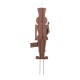 Glitzhome 36"H Christmas Metal African Nutcracker Yardstake (KD)