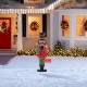 Glitzhome 36"H Christmas Metal African Nutcracker Yardstake (KD)