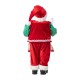 Glitzhome 18"H Faux Fur Christmas Chef Santa Figurine
