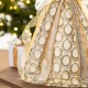 Glitzhome 18.5"H Faux Fur & PVC Christmas Elegant Angel Tree Topper with Porcelain Face