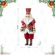 Glitzhome 20"H Faux Fur Christmas Nutcracker Figurine