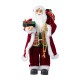 Glitzhome 24"H Faux Fur Christmas Traditional Santa Figurine