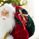 Glitzhome 24"H Faux Fur Christmas Traditional Santa Figurine