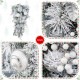 Glitzhome 30"H Christmas Silver & White Ornament and Berry Teardrop