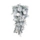 Glitzhome 30"H Christmas Silver & White Ornament and Berry Teardrop