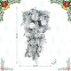 Glitzhome 30"H Christmas Silver & White Ornament and Berry Teardrop