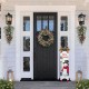 Glitzhome 24"D Christmas Red Pomegranate Berry & Holy Leaf Wreath