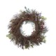 Glitzhome 24"D Christmas Red  Mangnolia & Berry Wreath