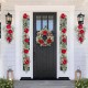 Glitzhome 6FT Christmas Red  Mangnolia & Berry Garland