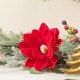 Glitzhome 6FT Christmas Red  Mangnolia & Berry Garland