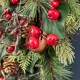 Glitzhome 28"H Christmas Bell, Pinecone & Berry Bow Teardrop
