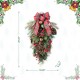 Glitzhome 28"H Christmas Bell, Pinecone & Berry Bow Teardrop