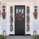 Glitzhome 6FT Christmas Bell, Pinecone & Berry Bow Garland