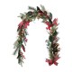 Glitzhome 6FT Christmas Bell, Pinecone & Berry Bow Garland