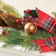 Glitzhome 6FT Christmas Bell, Pinecone & Berry Bow Garland