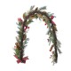 Glitzhome 6FT Christmas Bell, Pinecone & Berry Bow Garland