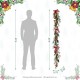 Glitzhome 6FT Christmas Bell, Pinecone & Berry Bow Garland
