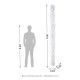 Glitzhome 9ft Pre-Lit Snow Flocked White Pine Christmas Garland,with 50 Warm White/Multi-color G15  Globe LED Lights and Timer,8 Function
