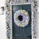 Glitzhome Set of 2 6ft Pre-Lit Snow Flocked Greenery Pine Christmas Garland, with 50 Warm White/Multi-color C3 Clear LED Lights and Timer,8 Function