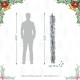 Glitzhome Set of 2 6ft Pre-Lit Snow Flocked Greenery Pine Christmas Garland, with 50 Warm White/Multi-color C3 Clear LED Lights and Timer,8 Function