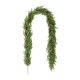 Glitzhome 9ft Christmas Greenery PE Dripping  Cedar  Garland with Red Berries