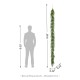 Glitzhome 9ft Christmas Greenery PE Dripping  Cedar  Garland with Red Berries