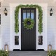 Glitzhome Set of 2 6ft Christmas Greenery PE Dripping Cedar Garland with Red Berries