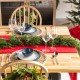 Glitzhome Set of 2 6ft Christmas Greenery PE Dripping Cedar Garland with Red Berries