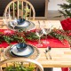 Glitzhome 9ft Christmas Greenery PE Dripping  Eucalyptus Garland with Red Berries