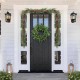 Glitzhome Set of 2 6ft Christmas Greenery PE Dripping Eucalyptus Garland  with Red Berries