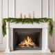 Glitzhome 9ft Christmas Greenery PE Dripping Garland
