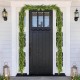 Glitzhome 9ft Christmas Greenery PE Dripping Garland
