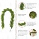 Glitzhome 9ft Christmas Greenery PE Dripping Garland