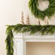 Glitzhome 9ft Christmas Greenery PE Dripping Garland