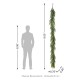 Glitzhome 9ft Christmas Greenery PE Dripping Garland