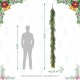 Glitzhome 9ft Christmas Greenery PE Dripping Garland