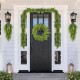 Glitzhome Set of 2 6ft Christmas Greenery PE Dripping Garland