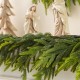Glitzhome Set of 2 6ft Christmas Greenery PE Dripping Garland