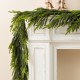 Glitzhome Set of 2 6ft Christmas Greenery PE Dripping Garland