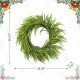 Glitzhome 28"D Christmas Greenery PE Dripping Wreath
