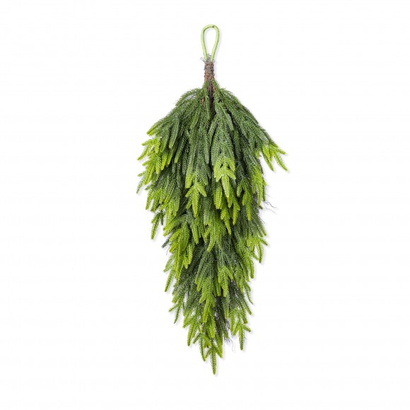 Glitzhome 31.5"H Christmas Greenery PE Dripping Teardrop