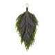 Glitzhome 31.5"H Christmas Greenery PE Dripping Teardrop with Pinecones and Red Berries