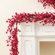 Glitzhome 6ft Christmas Red Berries Garland