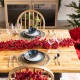 Glitzhome 6ft Christmas Red Berries Garland