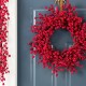 Glitzhome 25"D Christmas Red Berries Wreath