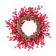 Glitzhome 25"D Christmas Red Berries Wreath