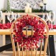 Glitzhome Set of 2 14"D Christmas Mini Red Berries Wreath